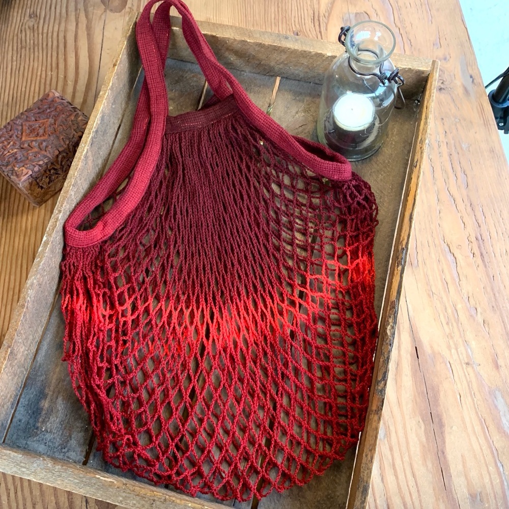 ✨HAND DYED FRENCH MARKET STRING NET BAG ✨